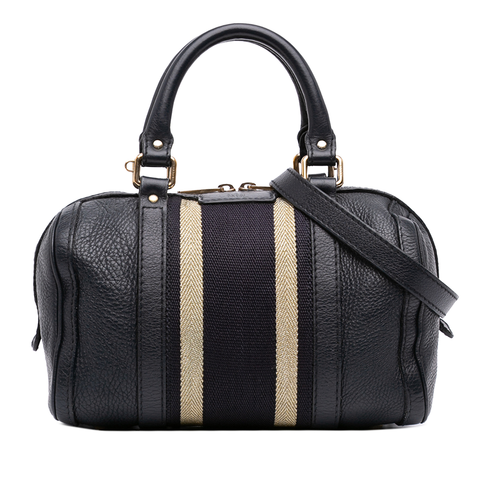 Pre-Loved Gucci Small Calfskin Web Joy Boston Bag